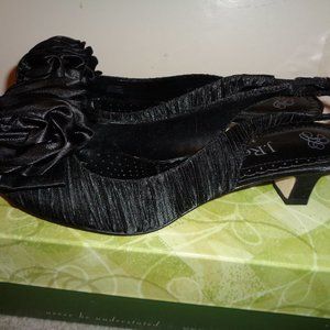 J Renee black pleated shoes Accent